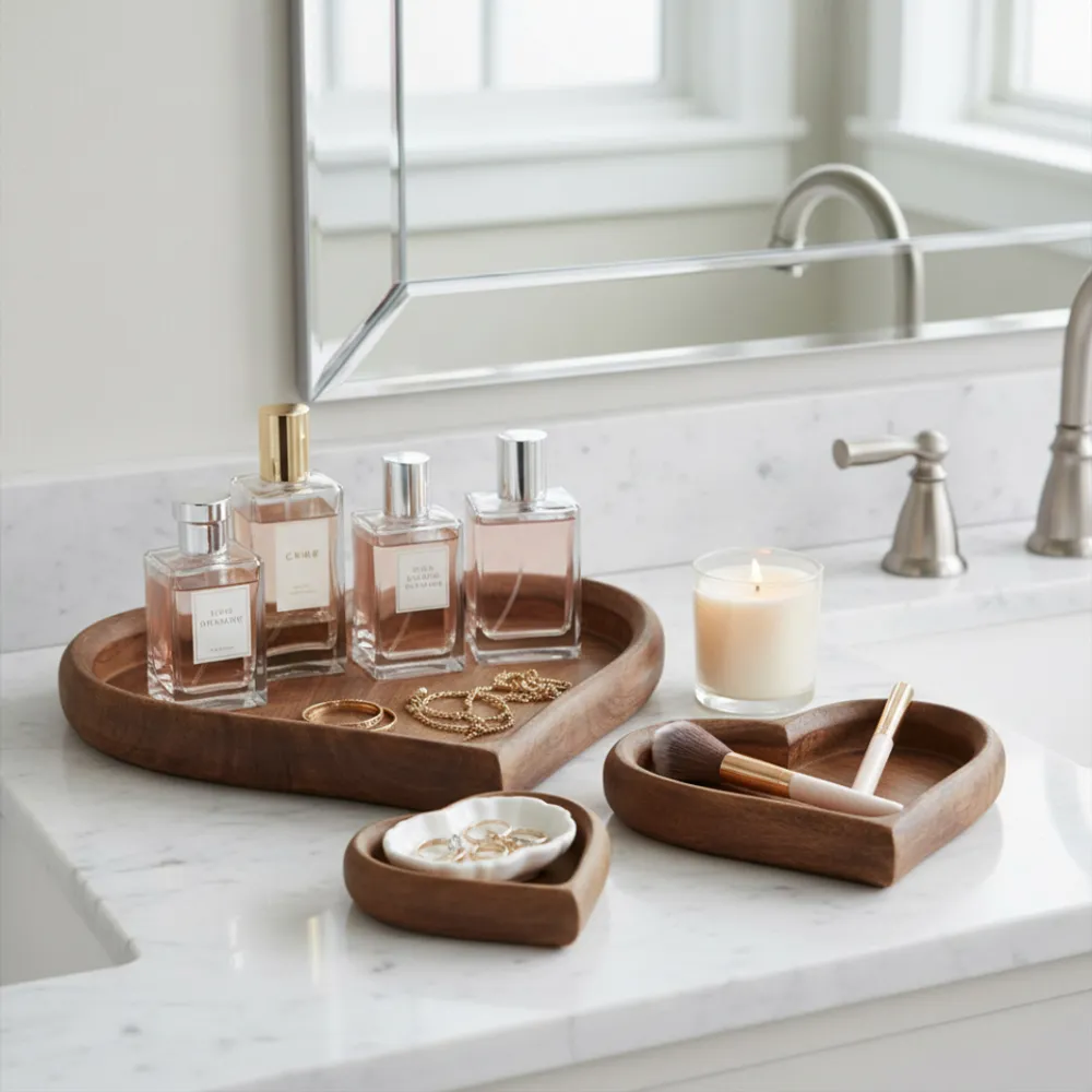 ISLESIDE SET OF 3 BROWN WOOD 2 (IN)
