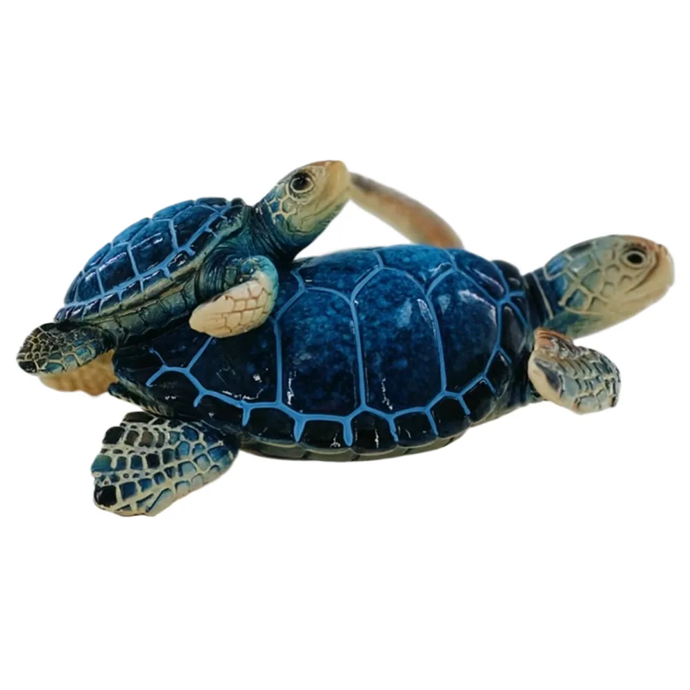 4-3/4" MOM WITH BABY TURTLE