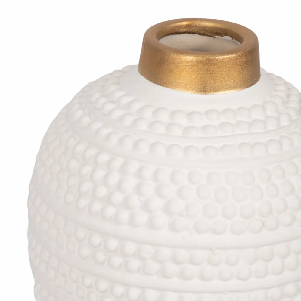 VERNONHOLM WHITE VASE 12 (IN)