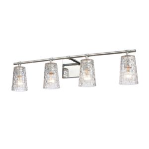Lightweave 32'' Wide 4-Light Vanity Light - Polished Nickel 3