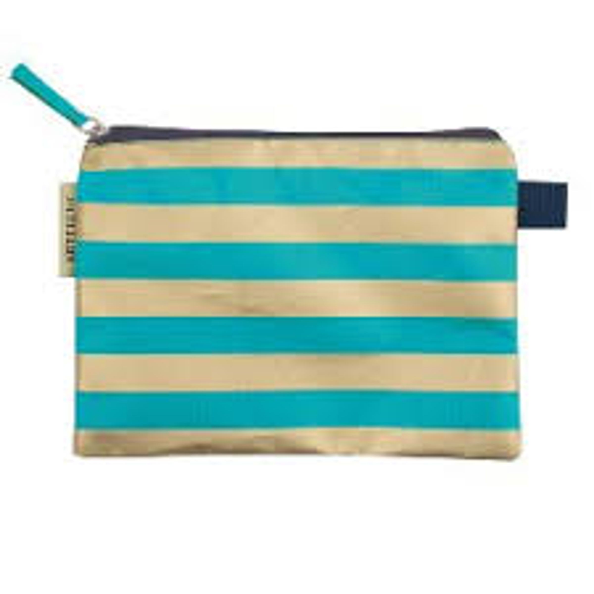 CABANA STRIPE WRISTLET - TURQ