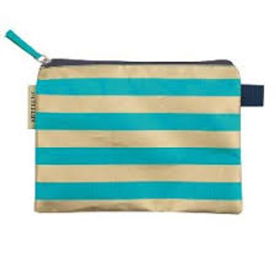 CABANA STRIPE WRISTLET - TURQ