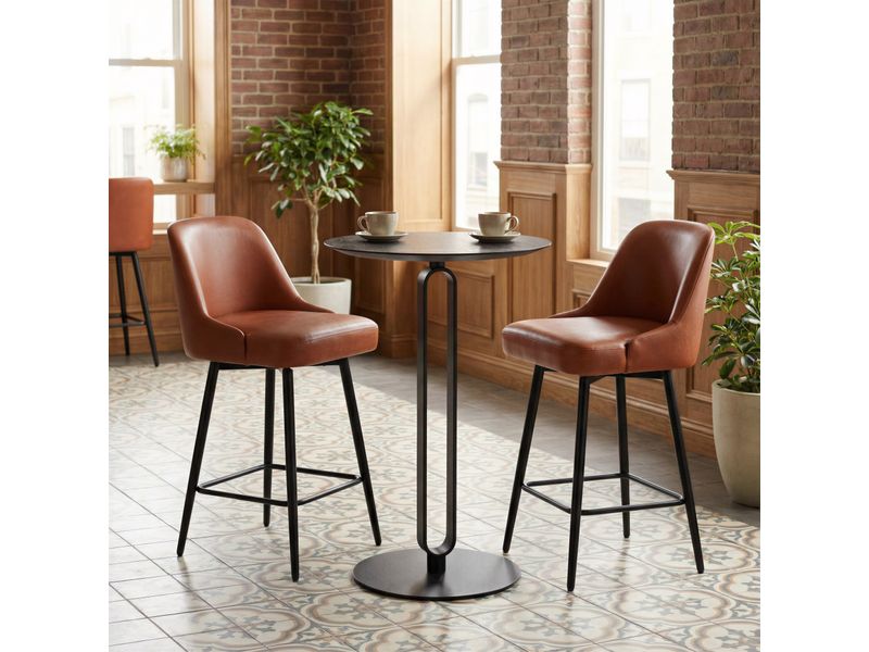 Keppel Swivel Counter Stool Brown 10