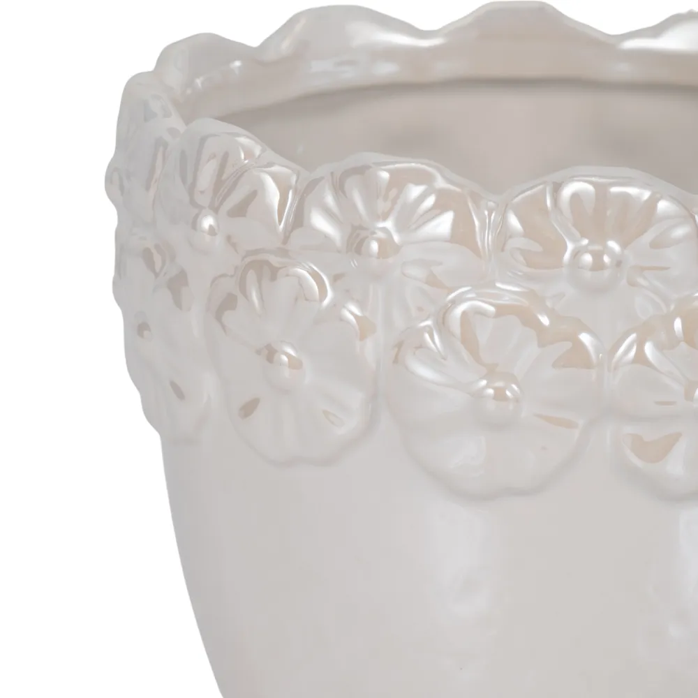 SLATERGATE IVORY PLANTER 6 (IN)