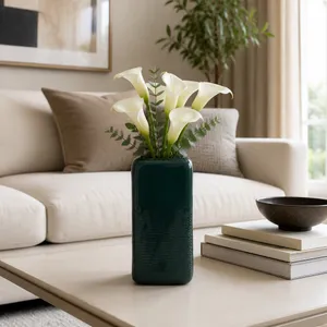 BECKHAVEN GREEN VASE 12 (IN) 11