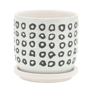 ELDONLAKE SET OF 2 BLACK PLANTER 6 (IN) 3