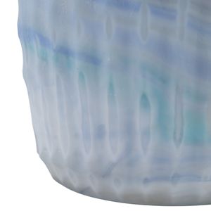 KIRBYWAY BLUE GLASS VASE 14 (IN) 7