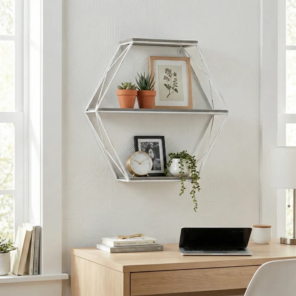 INGRIDHAVEN GRAY WALL SHELF 21 (IN)