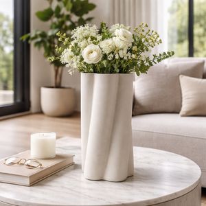 HOPEBEACH GRAY VASE 15 (IN) 11