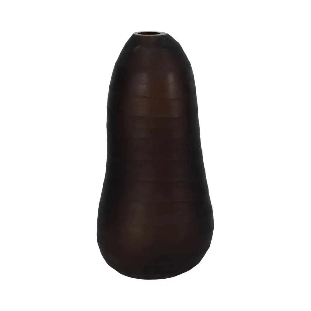 OWENWELL BROWN GLASS VASE 17 (IN)