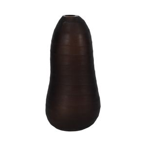 OWENWELL BROWN GLASS VASE 17 (IN) 4