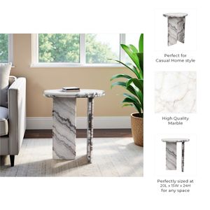 LUKEDALE IVORY TABLE 24 (IN) 11