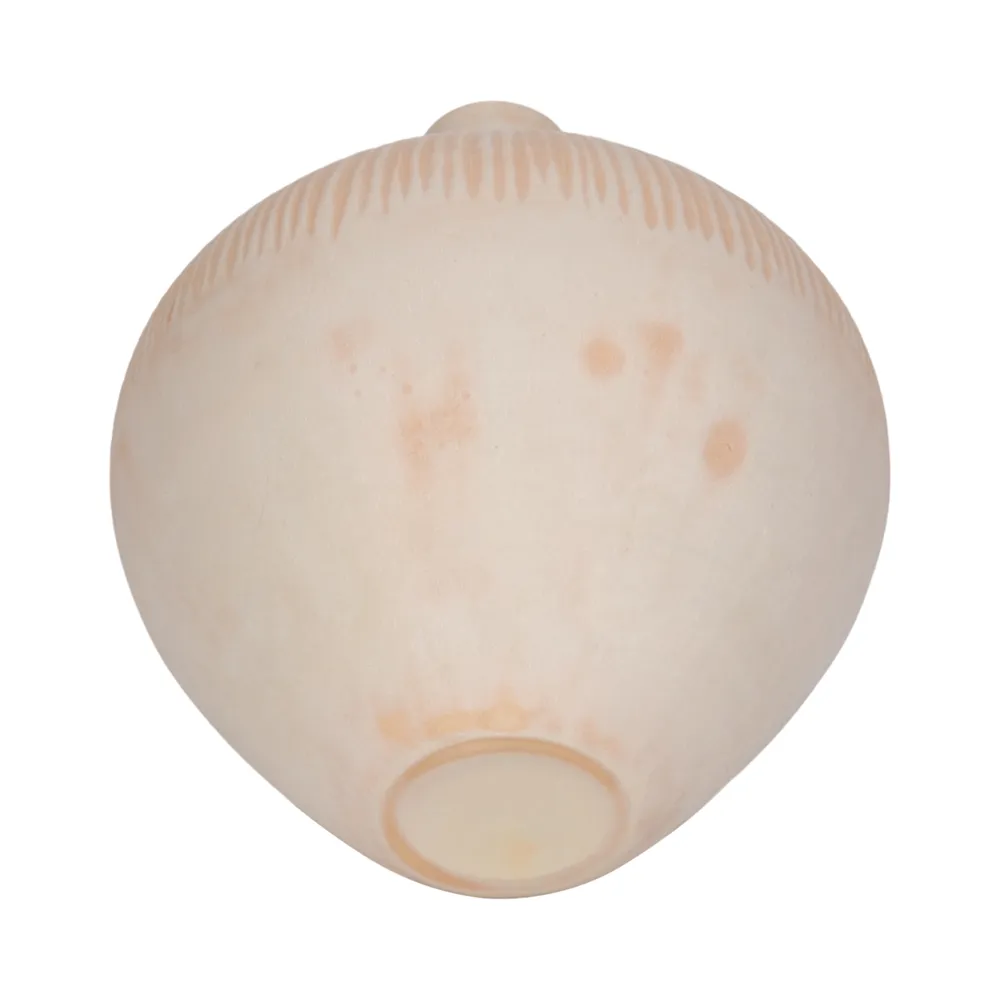 DRAKE IVORY GLASS VASE 14 (IN)