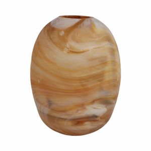 BARTONWOOD BROWN GLASS VASE 14 (IN) 5