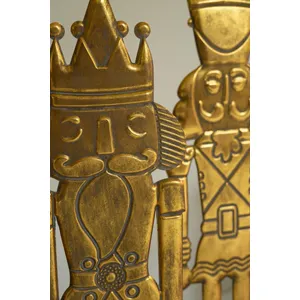 Set of 2 Antique Gold Nutcrackers 2