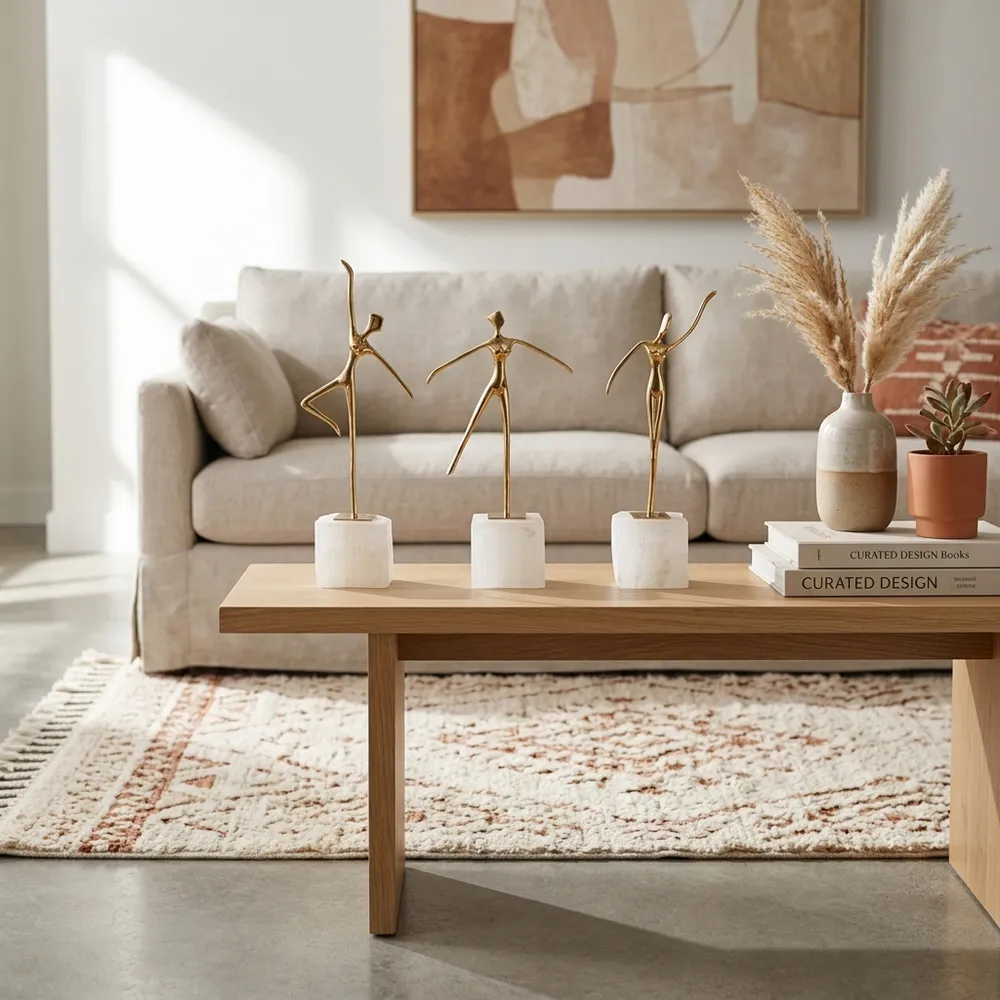 HOPEDALE SET OF 3 GOLD DECOR 13 (IN)