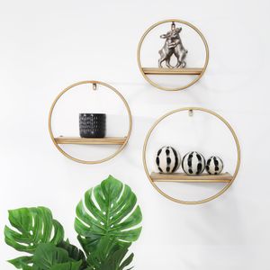 GAIGESTONE SET OF 3 BRONZE WALL SHELF 8 (IN) 10