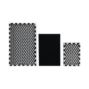 HANKCROSS SET OF 3 BLACK TRAY 2 (IN) 6