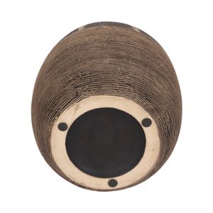 10"H TRIBAL VASE, BROWN 7