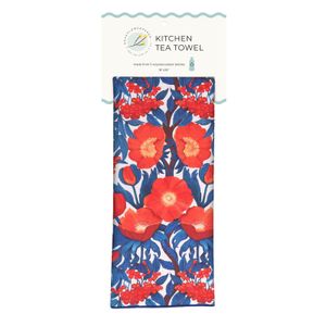Icelandic Poppies Eco Kitchen Tea Towel 4