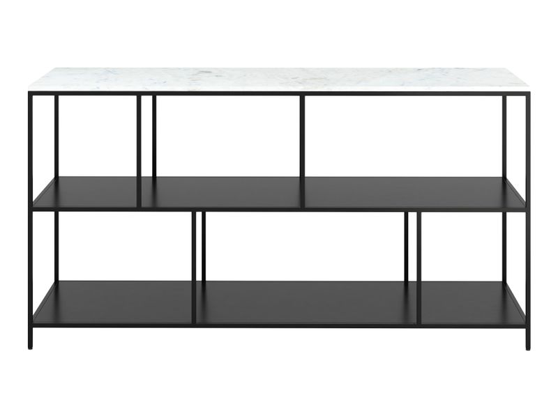 Singularity Console Table White & Black 4