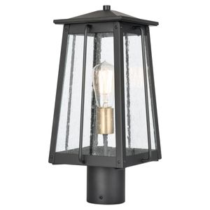 Kirkdale 17'' High 2-Light Outdoor Post Light - Matte Black 1