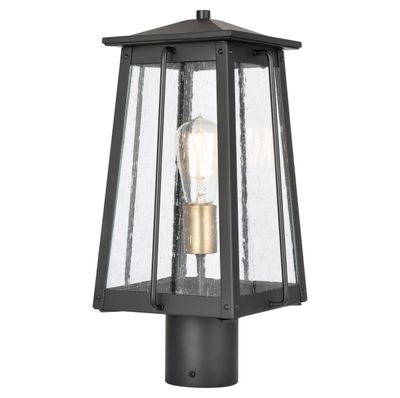 Kirkdale 17″ High 2-Light Outdoor Post Light - Matte Black