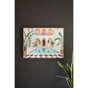 Framed Moroccan Hotel Painting 2