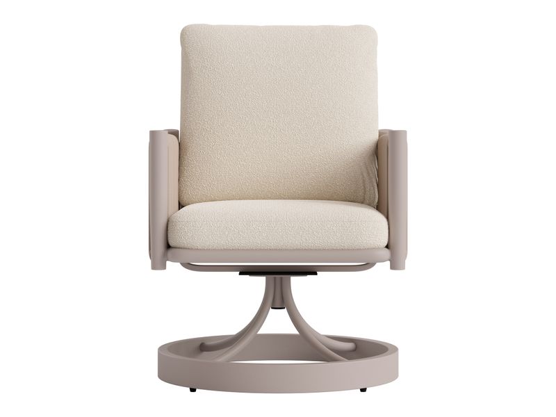 Rivan Swivel Dining Chair Beige 4
