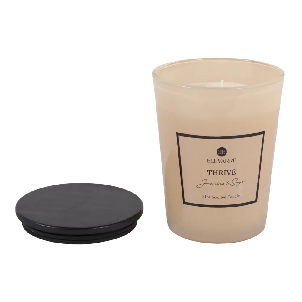 ROWANSTONE THRIVE JASMINE & SAGE CANDLE 7 (IN)