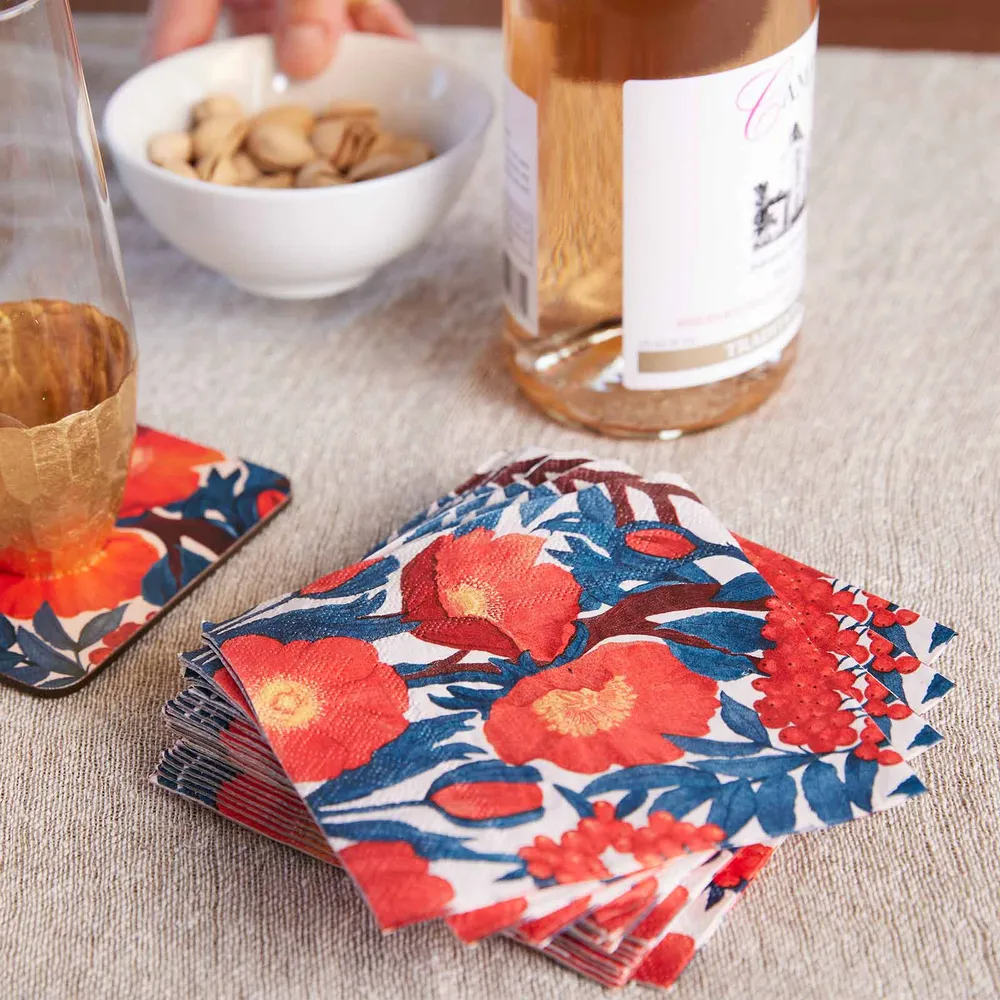 Icelandic Poppies Paper Cocktail Napkins (Pack of 25)