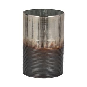 ARLOROSE SILVER GLASS VASE 9 (IN) 4