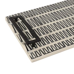 COREYGROVE SET OF 2 BLACK TRAY 3 (IN) 6