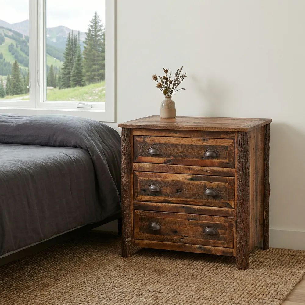 Appalachian XL Three Drawer Nightstand