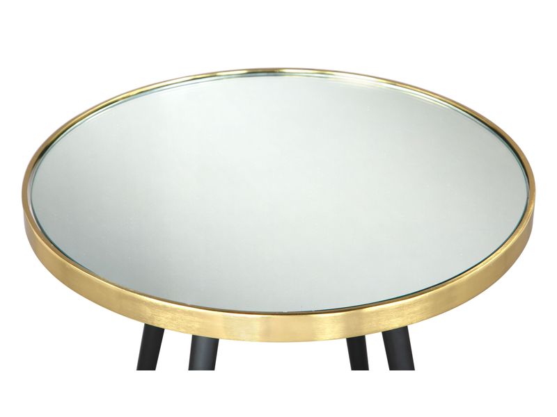 Particle Side Table Gold & Black 6