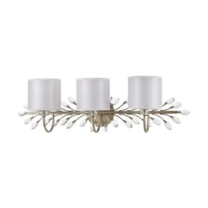 Asbury 34'' Wide 3-Light Vanity Light - Aged Silver 2