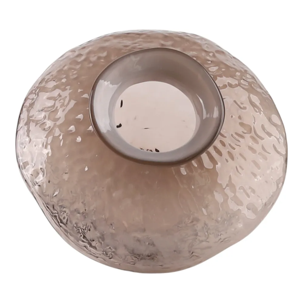 HAROLDHAVEN BROWN GLASS VASE 10 (IN)