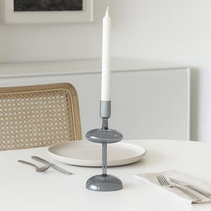 CROSBYHAM BLUE CANDLE HOLDER 10 (IN) 11
