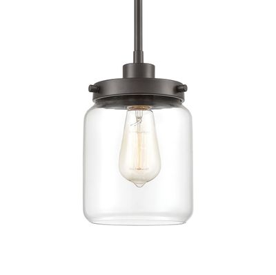 Mason 6″ Wide 1-Light Mini Pendant - Oil Rubbed Bronze