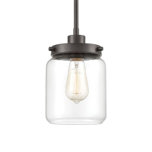 Mason 6'' Wide 1-Light Mini Pendant - Oil Rubbed Bronze