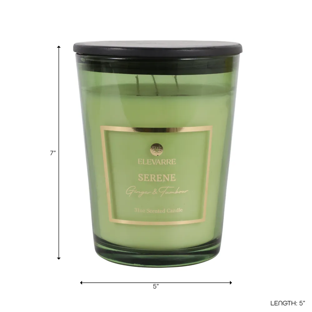 ROWANSTONE SERENE GINGER & TAMBOUR CANDLE 7 (IN)