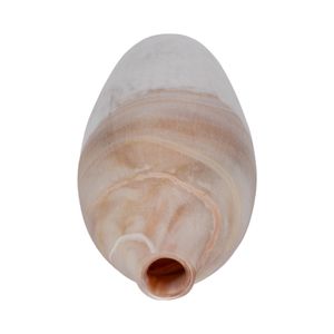 DRAKELEY TAN GLASS VASE 16 (IN) 6