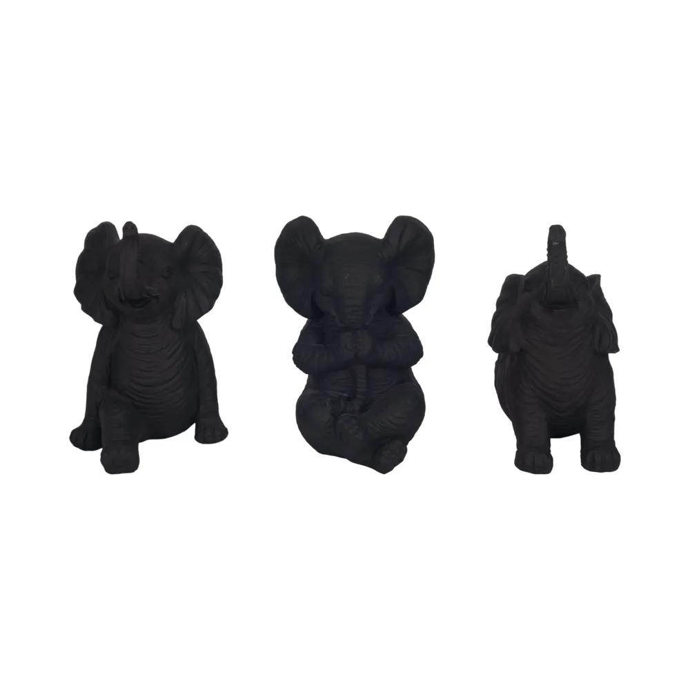 WALTONTON SET OF 3 BLACK DECOR 6 (IN)