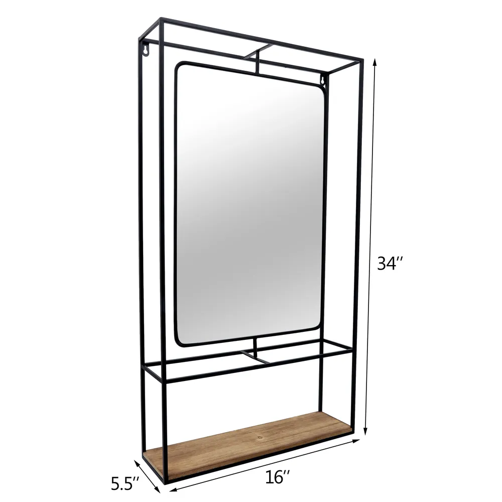 RAYMONDWELL BROWN WALL SHELF 36 (IN)