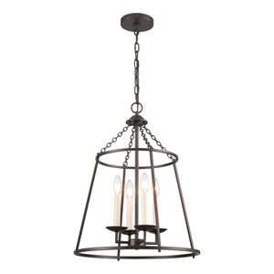 Joanie 17.25'' Wide 4-Light Pendant - Old Bronze 1