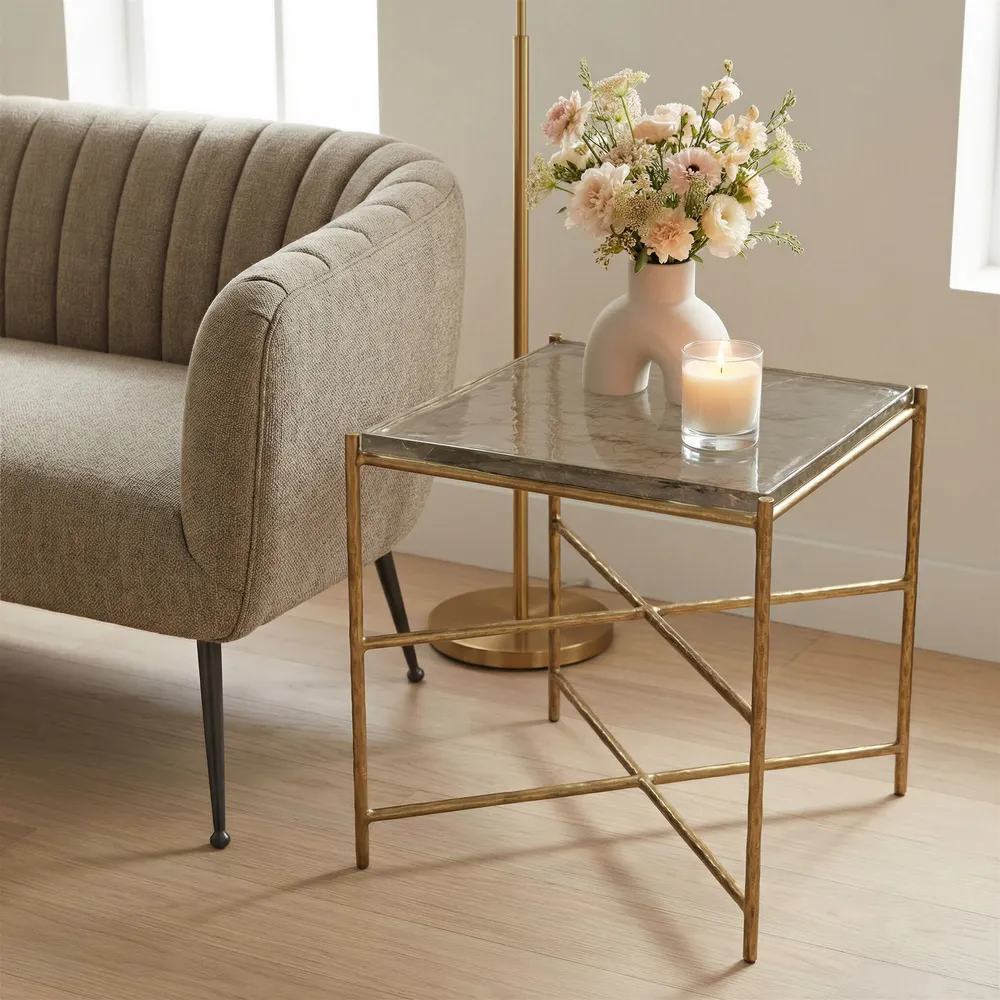 Kove Side Table Gold