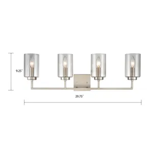 West End 29.75'' Wide 4-Light Vanity Light - Brushed Nickel 2