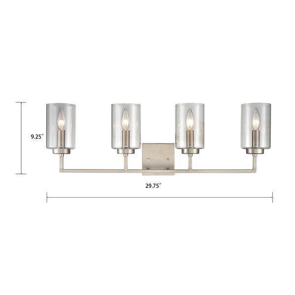 West End 29.75'' Wide 4-Light Vanity Light - Brushed Nickel