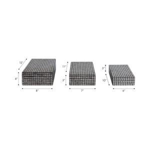 BLAINEMOOR SET OF 3 BLACK BOXES 4 (IN) 8