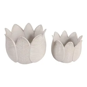 BRADYRIDGE SET OF 2 IVORY PLANTER 10 (IN) 5